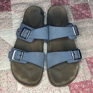 Blue Double Strap Arizona Birkenstock-style Amazon Summer Sandals